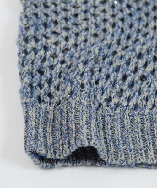 miette（ミエット）の「キラキラメッシュ編みベスト（ベスト・レディース・ピンク/グリーン/ブルー・FREE）」の11枚目の写真