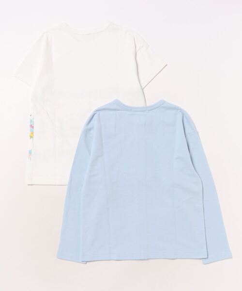 HAKKA KIDS（ハッカキッズ）の「[ジュニアサイズ]ジップアップカーディガンTシャツセット（カーディガン/ボレロ・キッズ・ピンク/サックスブルー・140cm/150cm）」の3枚目の写真