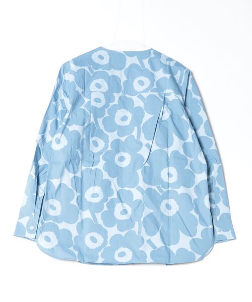 marimekko 水色 ウニッコ柄 長袖シャツ 34 marimekko 水色 ウニッコ柄 長袖シャツ 34