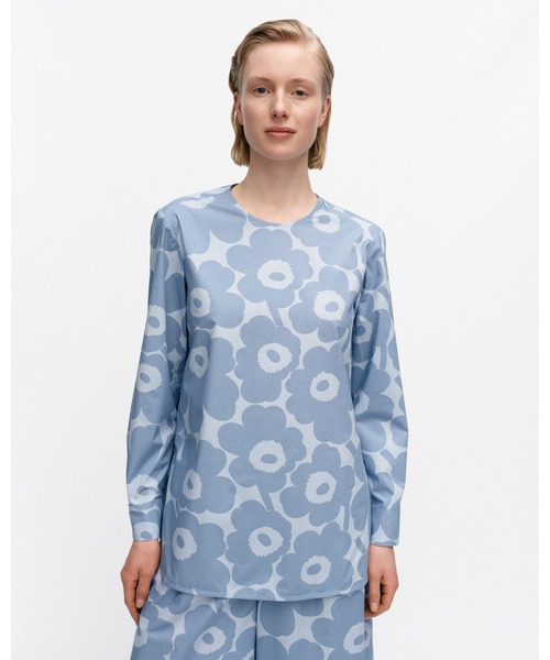marimekko（マリメッコ）の「Unikko / Kehu cotton poplin blouse