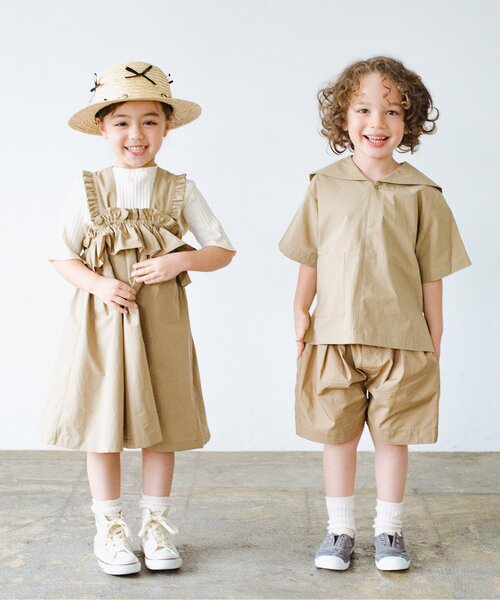 p.premier(ピードットプルミエ)の「たくさんリボンの麦わら帽子(ハット・キッズ・ブラック/レッド・48/50/52/54/56)」の9枚目の写真