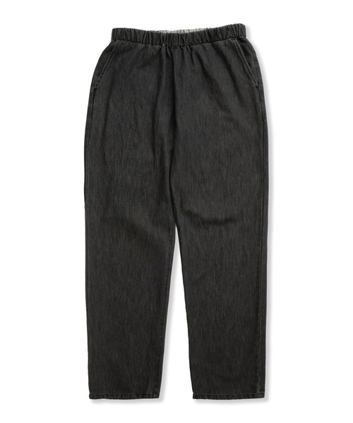 UNIVERSAL OVERALL(ユニバーサルオーバーオール)の「イージーパンツ / デニムパンツ / UNWIND PANTS(デニムパンツ・メンズ・ブラック/インディゴブルー・F)」の16枚目の写真