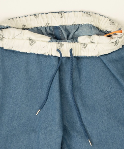 UNIVERSAL OVERALL(ユニバーサルオーバーオール)の「イージーパンツ / デニムパンツ / UNWIND PANTS(デニムパンツ・メンズ・ブラック/インディゴブルー・F)」の18枚目の写真