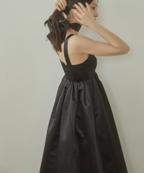 新品タグ付/24SS アシームマルチタイボリューミードレス/FREEサイズ ACYM（アシーム）の「Multi tie volumy dress（ワンピース
