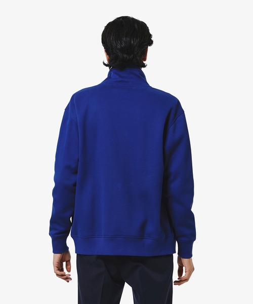 LACOSTE（ラコステ）の「アシンメトリーボーダーハイネック ドローストリング 鹿の子地 トラックジャケット（ジャージ・メンズ・ホワイト/ネイビー/ブラック/オフホワイト/ダークブルー・2/3/5/4）」の7枚目の写真