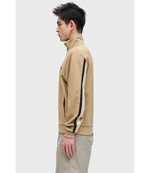 fred perry トラックジャケット　ベージュM FRED PERRY（フレッドペリー）の「Tape Detail Track Jacket／テープ