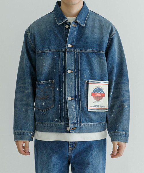 FREEMANS SPORTING CLUB（フリーマンズ スポーティング クラブ）の「FREEMANS SPORTING CLUB　LONGRIDGE JEAN JACKET（デニムジャケット・メンズ・ワンウォッシュ・MEDIUM/LARGE/X-LARGE）」の2枚目の写真