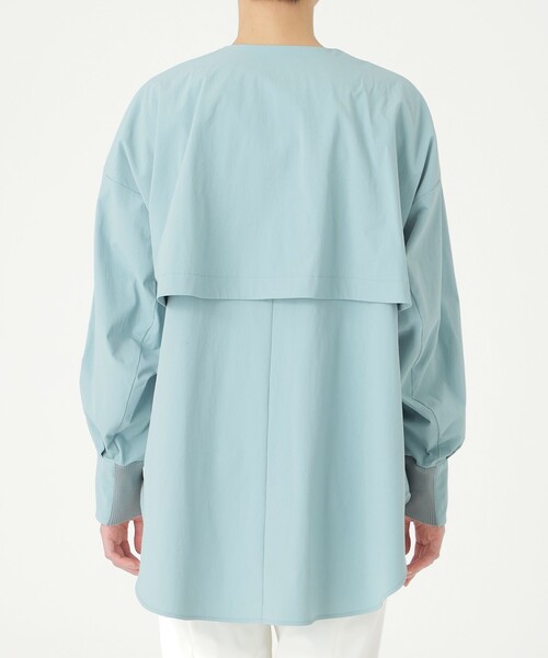 CAST:（キャストコロン）の「【オンでもオフでも活躍】ミドルライトアウター（ノーカラーコート・レディース・ブラック/ブルー系その他4/ベージュ・M）」の17枚目の写真