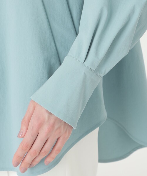 CAST:（キャストコロン）の「【オンでもオフでも活躍】ミドルライトアウター（ノーカラーコート・レディース・ブラック/ブルー系その他4/ベージュ・M）」の16枚目の写真