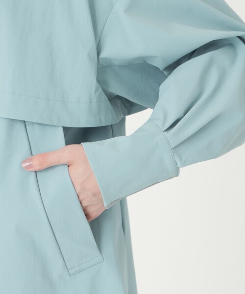 CAST:（キャストコロン）の「【オンでもオフでも活躍】ミドルライトアウター（ノーカラーコート・レディース・ブラック/ブルー系その他4/ベージュ・M）」の14枚目の写真