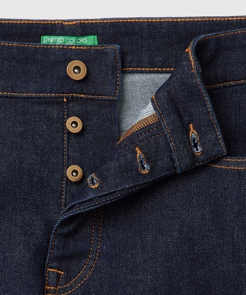 BENETTON (UNITED COLORS OF BENETTON)（ベネトンユナイテッドカラーズオブベネトン）の「5ポケットストレッチスリムデニムパンツ（デニムパンツ・メンズ・ブラック/ダークインディゴブルー・30inch/31inch/32inch/29inch/28inch）」の12枚目の写真