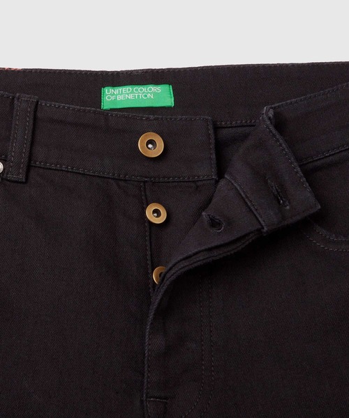 BENETTON (UNITED COLORS OF BENETTON)（ベネトンユナイテッドカラーズオブベネトン）の「5ポケットストレッチスリムデニムパンツ（デニムパンツ・メンズ・ブラック/ダークインディゴブルー・30inch/31inch/32inch/29inch/28inch）」の7枚目の写真