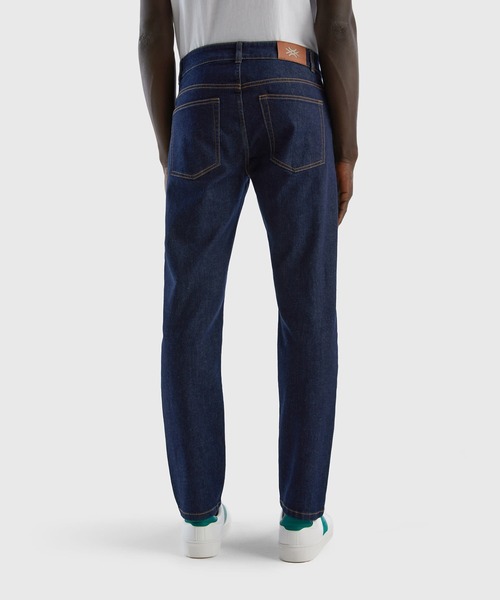 BENETTON (UNITED COLORS OF BENETTON)（ベネトンユナイテッドカラーズオブベネトン）の「5ポケットストレッチスリムデニムパンツ（デニムパンツ・メンズ・ブラック/ダークインディゴブルー・30inch/31inch/32inch/29inch/28inch）」の8枚目の写真