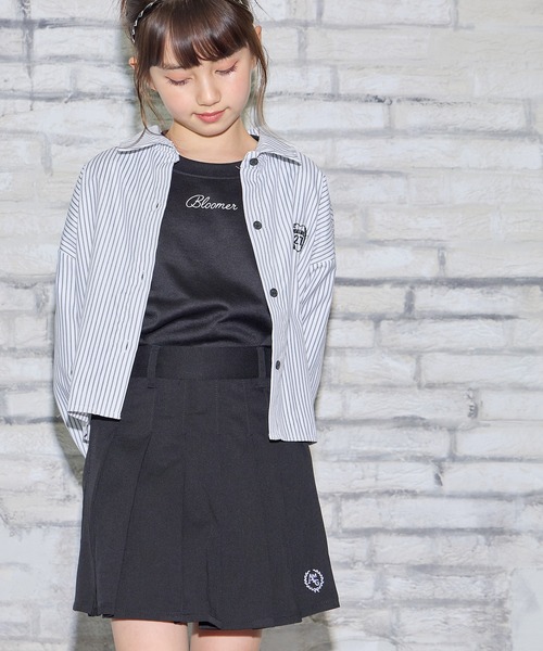 BISKEE（ビスキー）の「【セットアイテム】 ストライプシャツ×ロゴプリントカットソー(140cm~160cm)（シャツ/ブラウス・キッズ・ブラック/ブルー・160cm/150cm/140cm）」の13枚目の写真