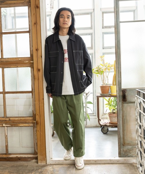 niko and（ニコアンド）の「テックリネンファンクションジャケット