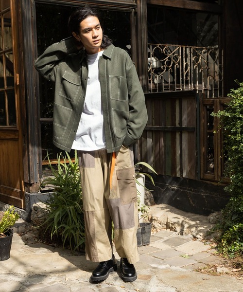 niko and...(ニコアンド)の「テックリネンファンクションジャケット(その他アウター・メンズ・ブルー/カーキ/チャコール・MEDIUM/LARGE)」の8枚目の写真