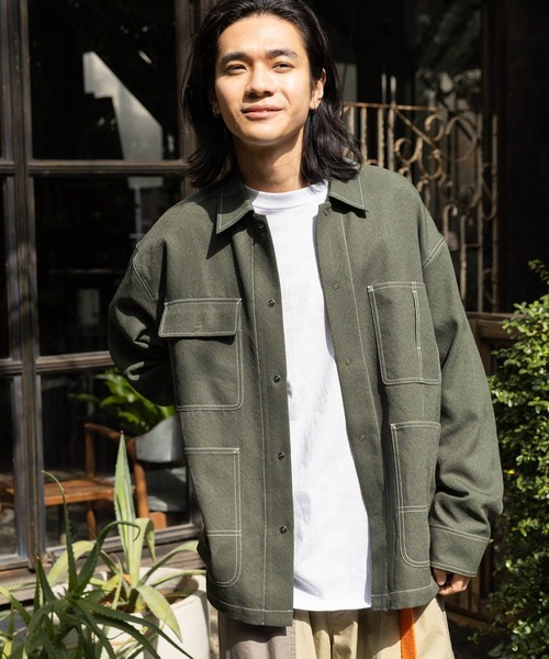 niko and（ニコアンド）の「テックリネンファンクションジャケット