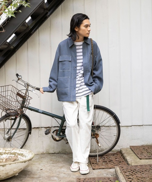 niko and...(ニコアンド)の「テックリネンファンクションジャケット(その他アウター・メンズ・ブルー/カーキ/チャコール・MEDIUM/LARGE)」の12枚目の写真