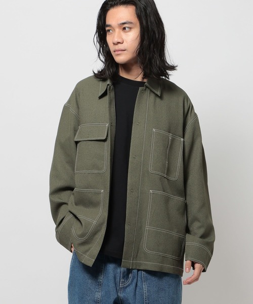 niko and（ニコアンド）の「テックリネンファンクションジャケット