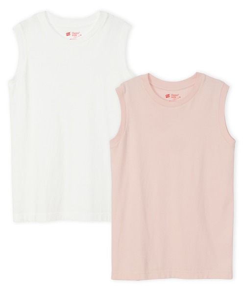 HANES(ヘインズ)の「Hanes ヘインズ 2P Japan Fit for HER スリーブレスTシャツ タンクトップ HW5327(Tシャツ/カットソー・レディース・その他/ピンク系その他・M/L)」の2枚目の写真