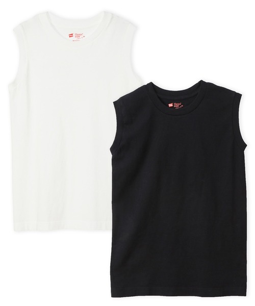 HANES(ヘインズ)の「Hanes ヘインズ 2P Japan Fit for HER スリーブレスTシャツ タンクトップ HW5327(Tシャツ/カットソー・レディース・その他/ピンク系その他・M/L)」の1枚目の写真