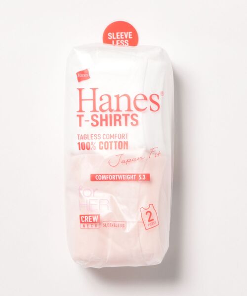 HANES(ヘインズ)の「Hanes ヘインズ 2P Japan Fit for HER スリーブレスTシャツ タンクトップ HW5327(Tシャツ/カットソー・レディース・その他/ピンク系その他・M/L)」の9枚目の写真