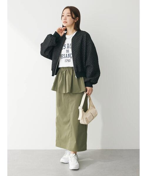 Sugar spoon(シュガースプーン)の「・SUGAR SPOON エンボスチェックブルゾン(ブルゾン・レディース・アイボリー/ブラック/ブルー/ピンク・FREE)」の11枚目の写真