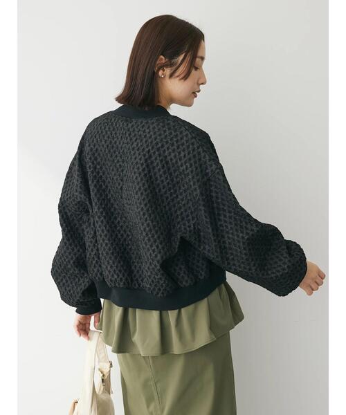 Sugar spoon(シュガースプーン)の「・SUGAR SPOON エンボスチェックブルゾン(ブルゾン・レディース・アイボリー/ブラック/ブルー/ピンク・FREE)」の15枚目の写真