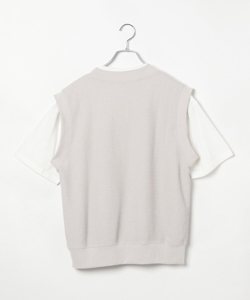 GLOBAL WORK（グローバルワーク）の「ワッフルベストSET/AND YUA ANY/976554（ベスト・キッズ・オフホワイト/ブラック/グレイッシュベージュ・150cm/160cm/170cm）」の19枚目の写真