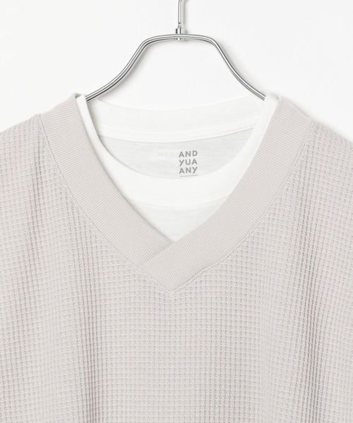 GLOBAL WORK（グローバルワーク）の「ワッフルベストSET/AND YUA ANY/976554（ベスト・キッズ・オフホワイト/ブラック/グレイッシュベージュ・150cm/160cm/170cm）」の12枚目の写真