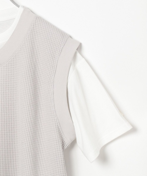 GLOBAL WORK（グローバルワーク）の「ワッフルベストSET/AND YUA ANY/976554（ベスト・キッズ・オフホワイト/ブラック/グレイッシュベージュ・150cm/160cm/170cm）」の13枚目の写真