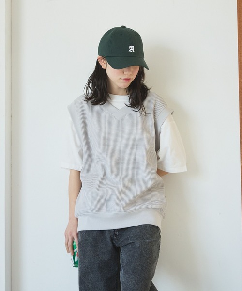 GLOBAL WORK（グローバルワーク）の「ワッフルベストSET/AND YUA ANY/976554（ベスト・キッズ・オフホワイト/ブラック/グレイッシュベージュ・150cm/160cm/170cm）」の22枚目の写真