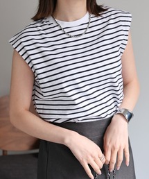 【USAコットン】ワイドノースリーブTシャツ