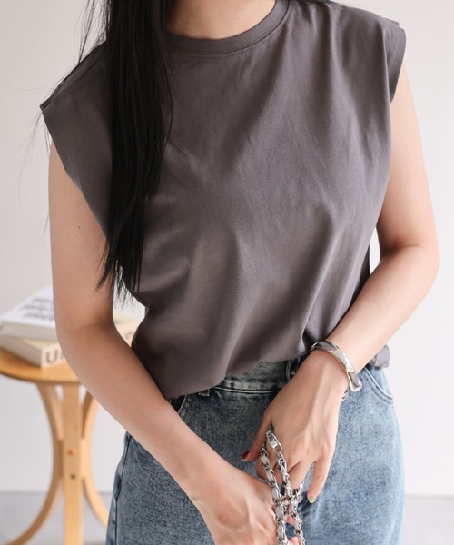 セール】ワイドノースリーブTシャツ（Tシャツ/カットソー