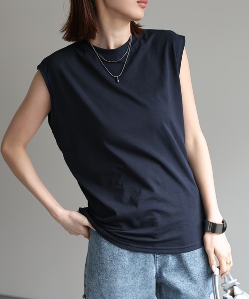 セール】ワイドノースリーブTシャツ（Tシャツ/カットソー