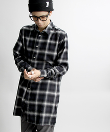 WEGO | WEGO/オンブレチェックロングシャツ(シャツ/ブラウス)