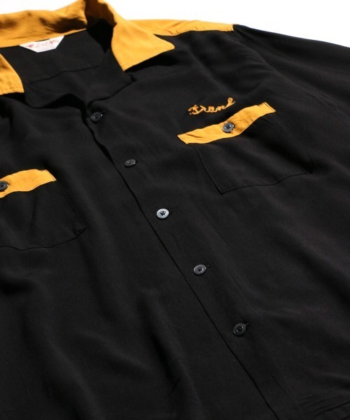 C.E.L.STORE(セルストア)の「DEL MAR sportswear / デルマースポーツウェア BOWLING SS SHIRTS ボウリングシャツ 刺繍 オーバーサイズ(シャツ/ブラウス・メンズ・マスタード/ブラック/ホワイト・LARGE/MEDIUM)」の9枚目の写真