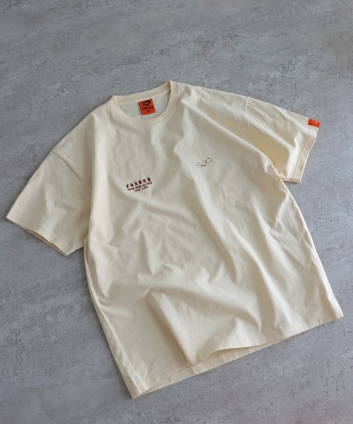 PRIDE RUN Tシャツ サイズS 日本製 C1006 Stiff Cotton T-shirt (White) スティッフコットンTシャツ