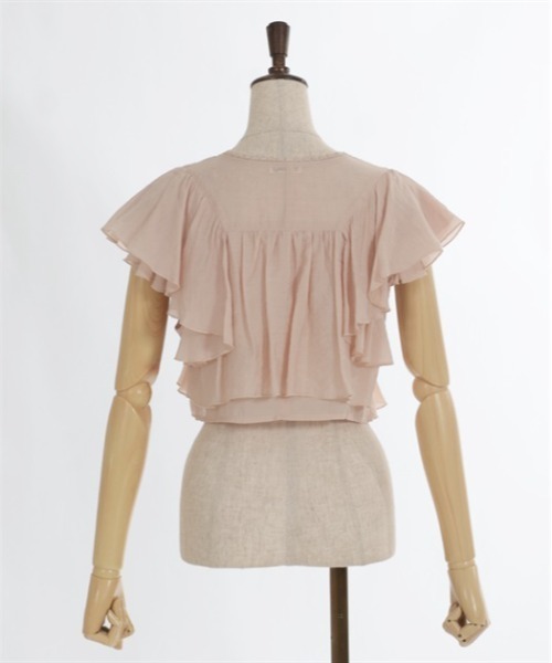 axes femme（アクシーズファム）の「ボリュームフリルボレロ（Tシャツ/カットソー・レディース・ホワイト/ベージュ/ブラック・FREE）」の15枚目の写真