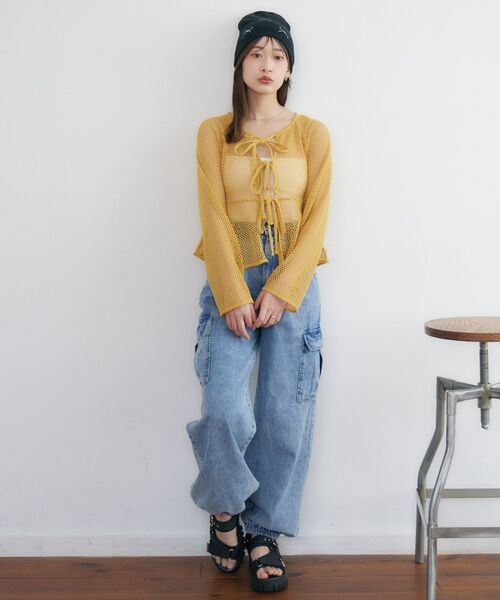 RETRO GIRL(レトロガール)の「デニムカーゴPT(その他パンツ・レディース・ブルー/ブラック・FREE)」の17枚目の写真