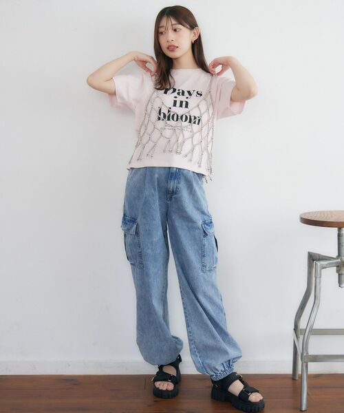 RETRO GIRL(レトロガール)の「デニムカーゴPT(その他パンツ・レディース・ブルー/ブラック・FREE)」の18枚目の写真