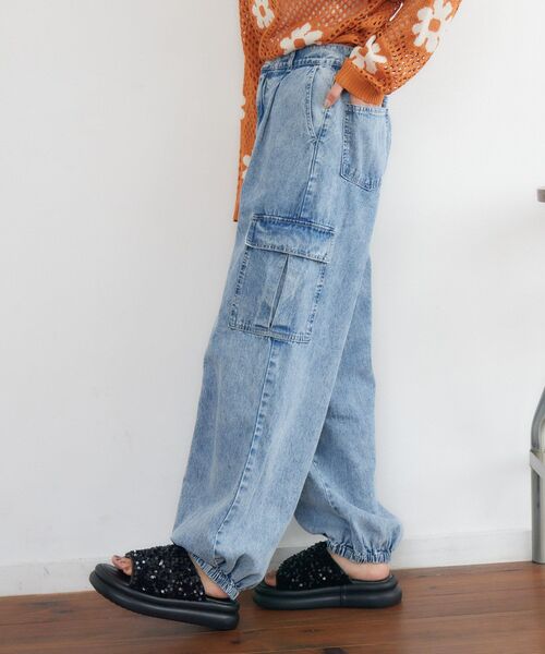 RETRO GIRL(レトロガール)の「デニムカーゴPT(その他パンツ・レディース・ブルー/ブラック・FREE)」の21枚目の写真