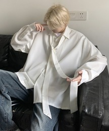 FVLMEN | 【FVLMEN】ribbon tie design longsleeve shirt/リボン タイ付 デザイン ロングスリーブ シャツ(シャツ/ブラウス)