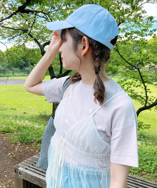 AS KNOW AS plus（アズノゥアズプラス）の「◎ちりばめ刺繍アソートTシャツ（Tシャツ/カットソー・レディース・ピンク系/ホワイト系その他/ホワイト系/ブラック系その他/ホワイト系1/ピンク系1/サックスブルー系1・FREE）」の21枚目の写真