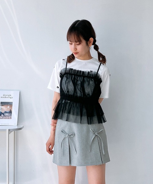 AS KNOW AS plus（アズノゥアズプラス）の「◎ちりばめ刺繍アソートTシャツ（Tシャツ/カットソー・レディース・ピンク系/ホワイト系その他/ホワイト系/ブラック系その他/ホワイト系1/ピンク系1/サックスブルー系1・FREE）」の22枚目の写真