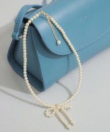 Ray BEAMS | Ray BEAMS / リボン パール ネックレス(ネックレス)