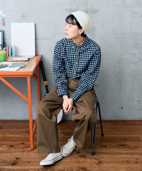 PAR ICI（パーリッシィ）の「ドンカルロ どんぐり帽（ハンチング/ベレー帽・レディース・ブラック/アイボリー・FREE）」の15枚目の写真