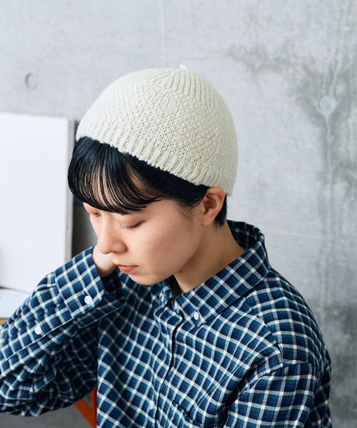 PAR ICI（パーリッシィ）の「ドンカルロ どんぐり帽（ハンチング/ベレー帽・レディース・ブラック/アイボリー・FREE）」の11枚目の写真