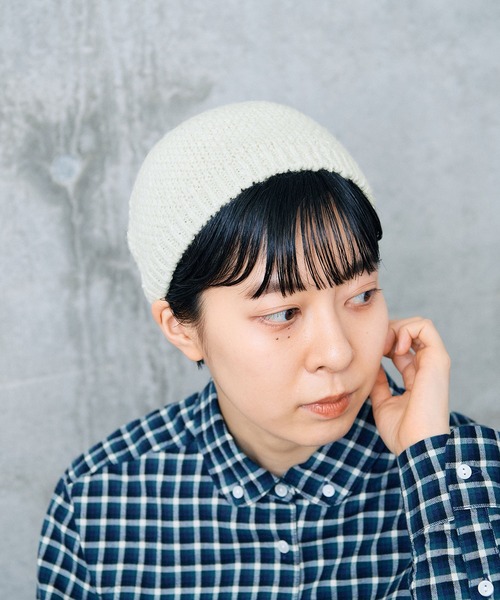 PAR ICI（パーリッシィ）の「ドンカルロ どんぐり帽（ハンチング/ベレー帽・レディース・ブラック/アイボリー・FREE）」の12枚目の写真