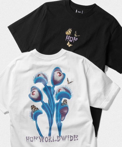 FLY TRAP TEE / HUF ハフ Tシャツ(Tシャツ/カットソー)|HUF(ハフ) FLY TRAP TEE / HUF ハフ Tシャツ(Tシャツ/カットソー)|HUF(ハフ)